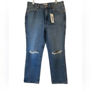 Wrangler Women’s Wild West 603 High Rise Straight Jean Size 31 NWT!